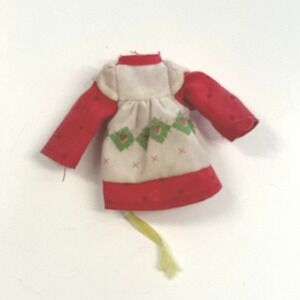Strawberry Shortcake 6 in Original Clothes RED Dress Vintage Replacement Dress